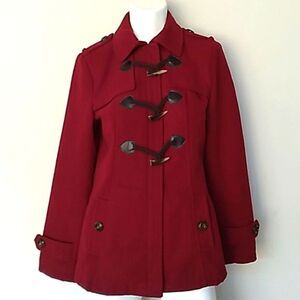 George Bergandy Button Detail Warm Coat. Sz XS/CH
